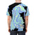Glow-in-the-dark t-shirt featuring a prehistoric Archaeopteryx dinosaur in a starry galaxy design - men back