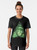 A t-shirt design featuring a fantasy sword in a mystical forest landscape - Women