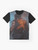 Akuma Street Fighter Kanji Graphic T-Shirt featuring the iconic Akuma character from the Street Fighter video game series. - Flat lay