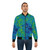 Cosmic Microwave Background Bomber Jacket featuring a graphic design of the early universe - Lifestyle