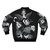 Baphomet creepy cute occult bomber jacket with devil, pagan, and gothic design elements - Back