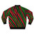 90's Tribe Called Quest inspired bomber jacket with a vibrant tribal pattern. - Back