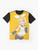 Kagamine Rin anime character graphic t-shirt design - Flat lay