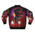 Neon Shadow the Hedgehog Bomber Jacket with Gold Rings - Back