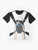 Hangover Baby Graphic T-Shirt with a fun, humorous design featuring a baby in a Las Vegas-style setting - Flat lay