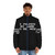 Puffer jacket with "I Paused My Game To Be Here" design for gamers and geeks - men front