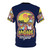 Retro arcade gamer t-shirt featuring pixelated wizard design - Back