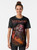 Hedon fantasy video game graphic t-shirt with demon, horns, and retro style - Women