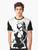 Weathered graphic t-shirt featuring the character A2 from the video game Nier Automata - Men