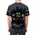A stylish t-shirt featuring the iconic silhouette of the Dark Knight against a cityscape - men back