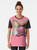 Macintosh Plus vaporwave graphic design t-shirt with retro floral shoppe motif - Women