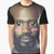 Kawaii-style illustration of MC Ride, the frontman of the experimental hip-hop group Death Grips, on a graphic t-shirt