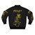 Frizzle Fry Bomber Jacket - Punk Metal Graphic Design - Back