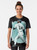 Ken Griffey Jr. wearing a Seattle Mariners jersey and swinging a baseball bat on a graphic t-shirt - Women