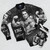 Arnold Schwarzenegger Bodybuilding Bomber Jacket - Flat lay