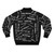 Black bomber jacket with Robbie Williams song titles printed on it - Back