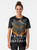 A graphic t-shirt featuring the Norse mythological figure Fenrir, the large wolf-like creature associated with Ragnarok. - Women