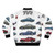 TVR bomber jacket with vintage car graphics - Back