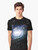 Cosmic location graphic t-shirt featuring a map of the galaxy and milky way stars - Men