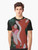 Death and Vixey Graphic T-Shirt featuring a fox design - Men