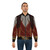 Model wearing the Commander Cullen Bomber Jacket, a stylish and durable military-inspired jacket - Lifestyle