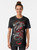 Asian dragon graphic design t-shirt with warrior, martial arts, and spiritual elements - Women