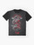 Asian dragon graphic design t-shirt with warrior, martial arts, and spiritual elements - Flat lay