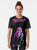 Atomic Blonde Charlize Theron Graphic T-Shirt with Graffiti Design - Women