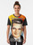 T-shirt with a graphic design featuring Nicolae Ceaușescu, the former communist leader of Romania. - Women