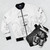 Gollum Bomber Jacket with a graphic design of the iconic character from Lord of the Rings - Flat lay