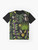 Graphic t-shirt featuring Florida native plants and botanical design - Flat lay