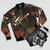 Rick James Bomber Jacket with Funk Music Graphics - Flat lay