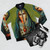 Celine Dion Inspired Saint Celine Bomber Jacket - Flat lay