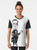 Smirking Mr. D retro graphic t-shirt - Women