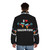 Puffer jacket with cute squirrel graphic for squirrel lovers - men back