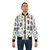 Watercolor beetle collection bomber jacket with nature-inspired design - Lifestyle