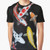 Koi fish graphic t-shirt featuring a colorful, lucky mix of Japanese koi carp in a feng shui inspired design.