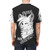 Graphic t-shirt with the text "Furries Ruin Everything" in an anthropomorphic style - men back