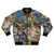 Abstract bomber jacket featuring Gustav Klimt's iconic tree of life design