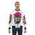 Adorable cat wearing a summer-themed bomber jacket - Lifestyle