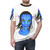 Vibrant t-shirt with digital art design featuring a character with unique hairstyle - men front
