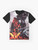 Metal Gear Solid V: The Phantom Pain t-shirt featuring Big Boss, Quiet, and other iconic elements from the game. - Flat lay
