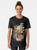Ramen noodle graphic t-shirt featuring an anime-inspired cartoon design of a ramen bowl. - Women