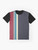 Mod Stripes Graphic T-Shirt, Retro 60s and 50s Inspired Pattern Design - Flat lay