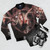 Buffy The Vampire Slayer Season 4 Bomber Jacket with Crossbow Graphic - Flat lay