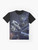 Mass Effect Garrus Vakarian Graphic T-Shirt featuring the character Garrus Vakarian, a turian sniper and ally in the Mass Effect video game series. - Flat lay