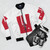 Sligo Rovers League of Ireland Football Art Bomber Jacket designed by Tony Fagan - Flat lay