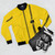The Undertones Punk Rock Bomber Jacket with Graphic Design - Flat lay