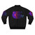 Techno Women DJs Bomber Jacket with Violet and Pink Design - Back