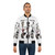 Brad Pitt wearing a bomber jacket with "Today I'm Feeling" graphic - Lifestyle